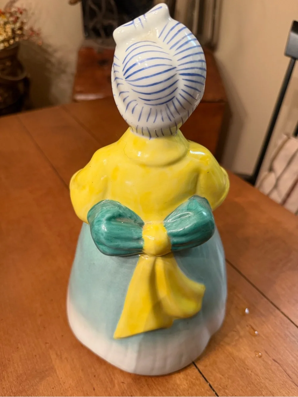 Ceramic Kitchen Accent Figurine - Yellow, Blue, Red